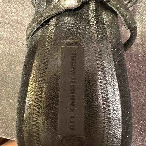 Alexander Wang Sofia Kitten Heel Sandal Mules Shoes Size  39 - Picture 6 of 11